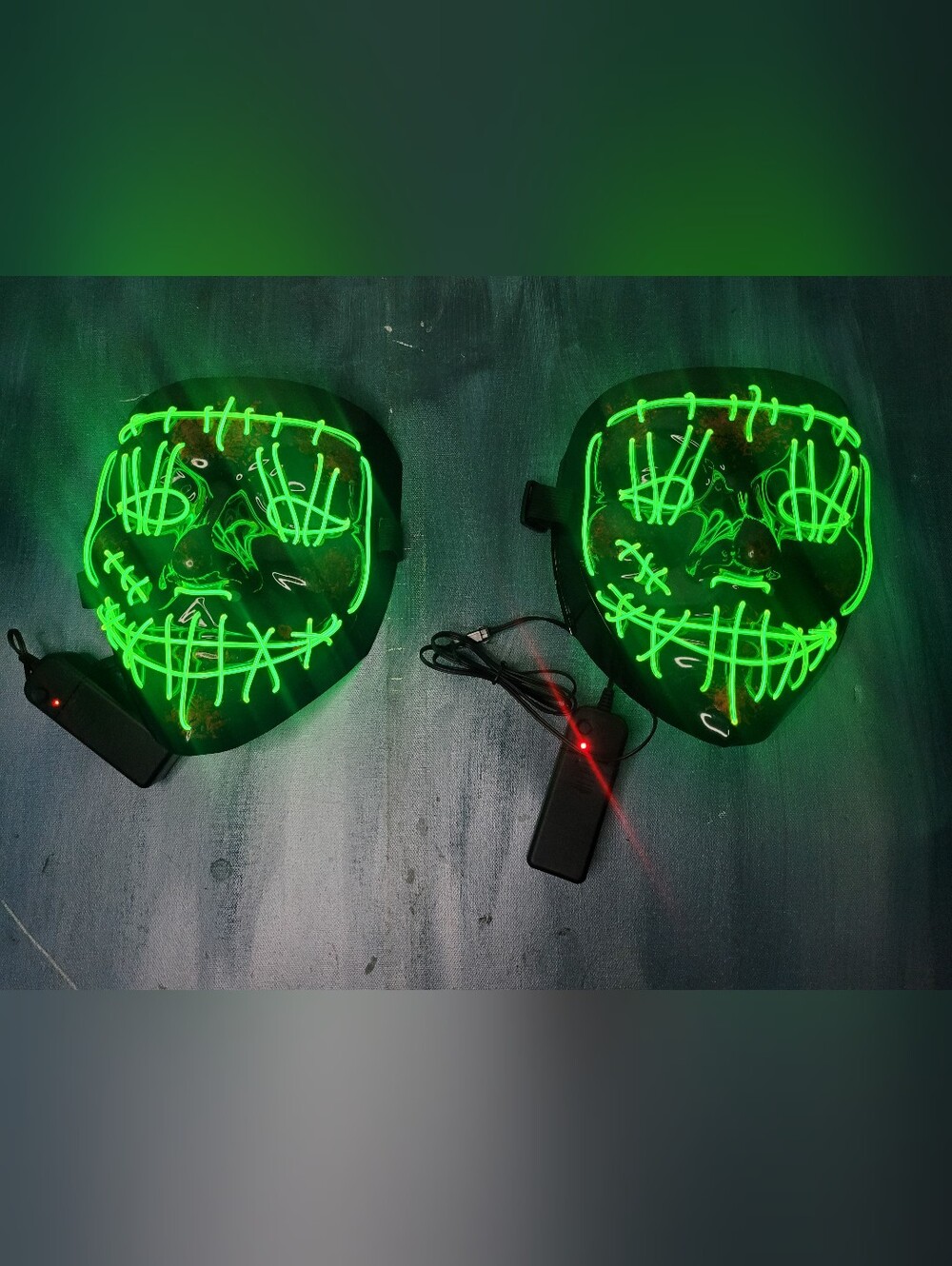 Halloween Purge LED Mask Lot of 2